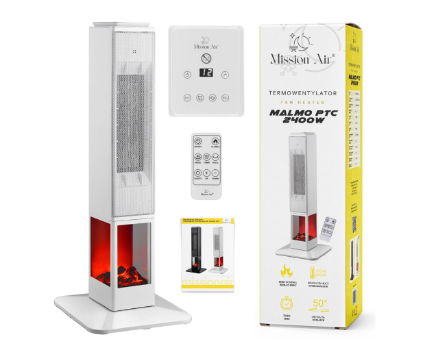 Mission Air Termowentylator kolumnowy MALMO 2400W White - 1590314 - zdjęcie 8